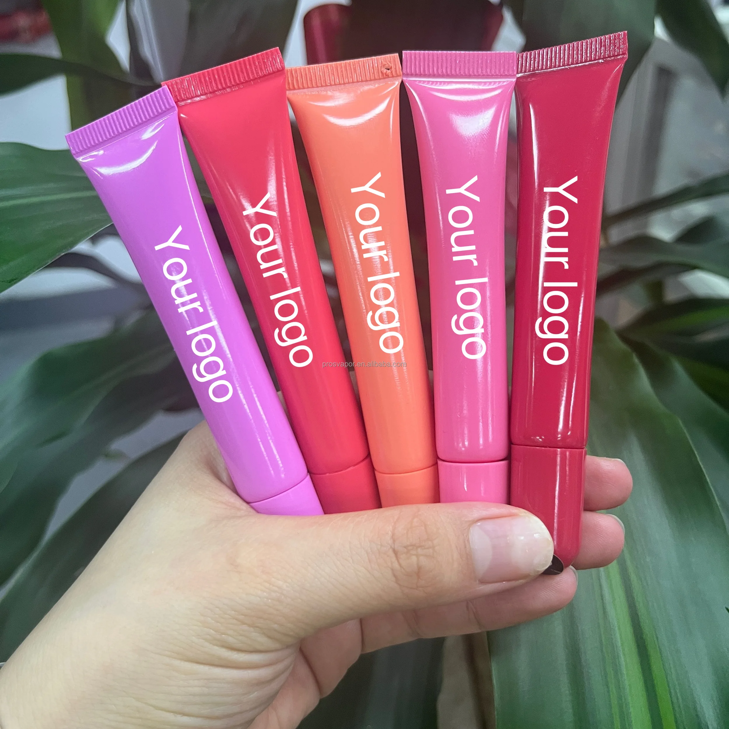 Wholesale Makeup Custom Lipgloss Watery Tint OIL Fruity Vegan Spf Peptide Lip Gloss Private Label Lip Tint