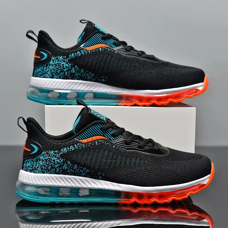 High Quality Lightweight Breathable Summer Spring Autumn Sports Running Shoes Men Unique Fashionable Design Mesh Upper Air