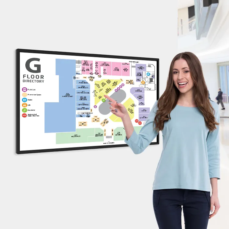 21.5 32 43 50 55 Inch Wall Mount LCD USB Android All in One Tablet Game Machine Industrial Infrared Touch Screen Monitor