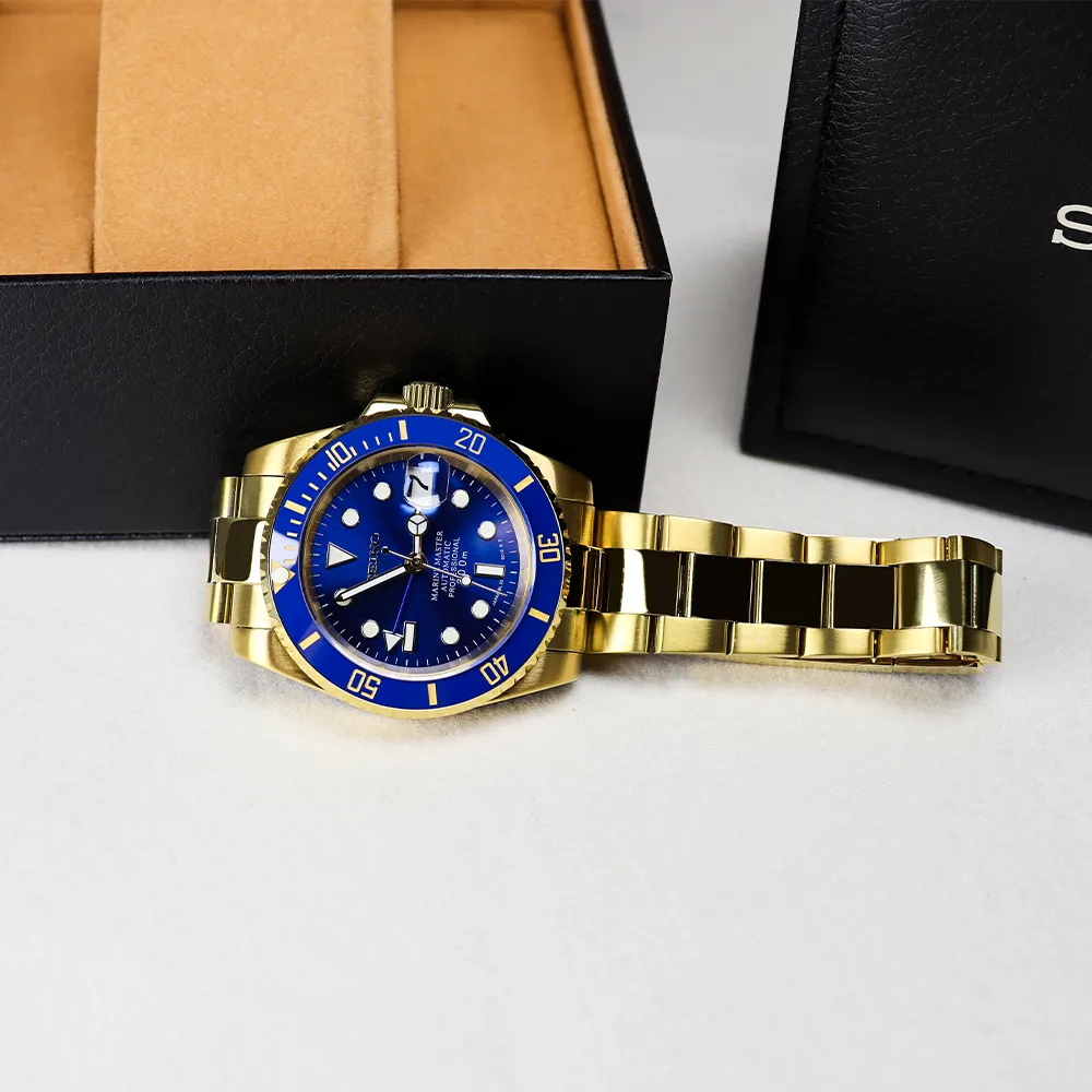 Oem Factory Fashion Luminous 40mm Band Nh35 Movement Charm Men's Stainless Steel Position Mechanical Watch