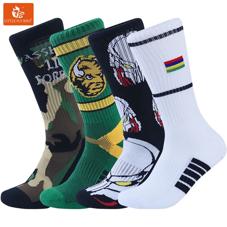 High Quality Oem Custom Cotton Embroidered Design Socks Embroidery logo Cotton Sox Customize Custom logo Sport Men Socks