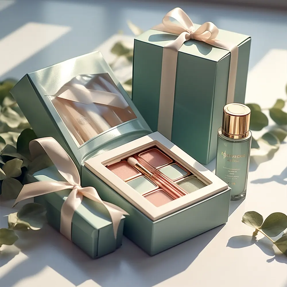 Skincare Perfume Personalized Cosmetic Sustainable Packaging Box with Inserts and Labels