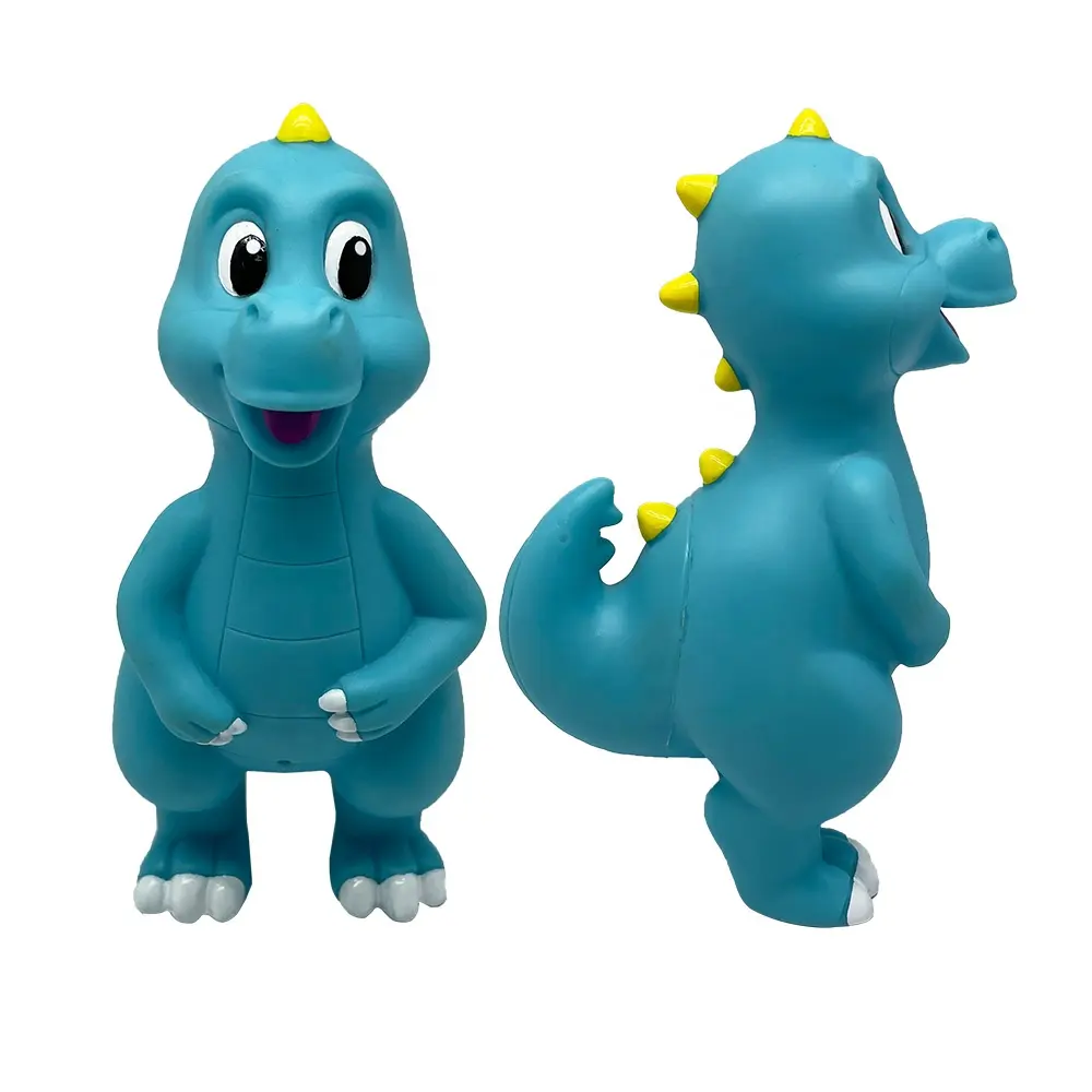 New Realistic Children's Dinosaur Bath Toys Cartoon-Shaped Plastic and Silicone Toys for Boys and Girls for Babies