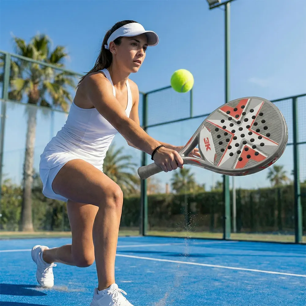 NOX Padel Luxury Padel Rackets Carbon Fiber 18k Teardrop Design Aerodynamics Custom Grip Technology Carbon 3K 24K Eva