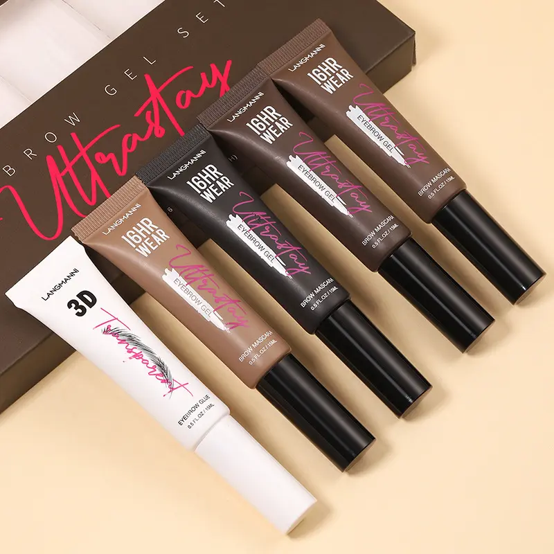 Eyebrow Gel+4 Colors Eyebrow Dye Cream Set Natural Styling Waterproof Sweatproof Makeup Vegan Makeup Cosmetics