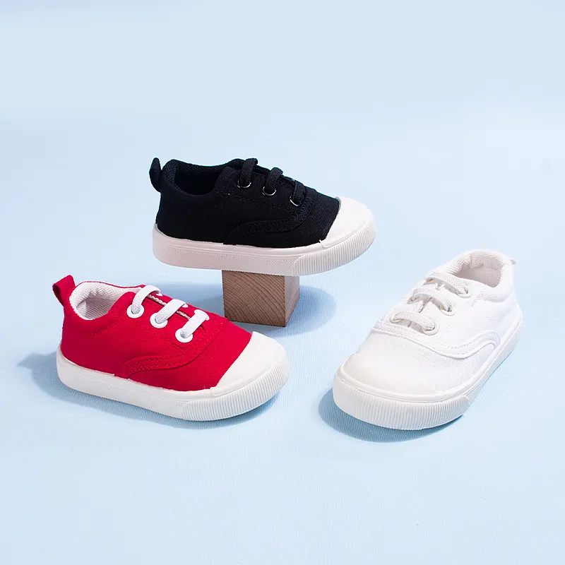 Red White Black Kids Sports Shoes, Unisex Breathable Comfortable Sneakers, Back to School Gift Shoes for Children