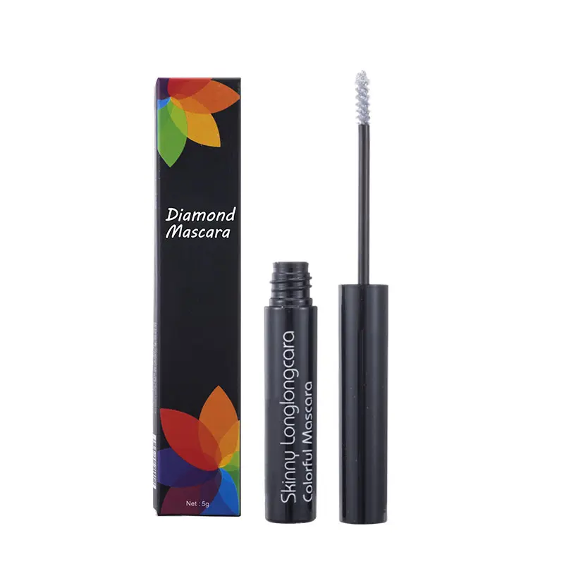 Private Label Mascara Manufacturer Vegan Cruelty Free Long Lasting Waterproof Colored Glitter Mascara
