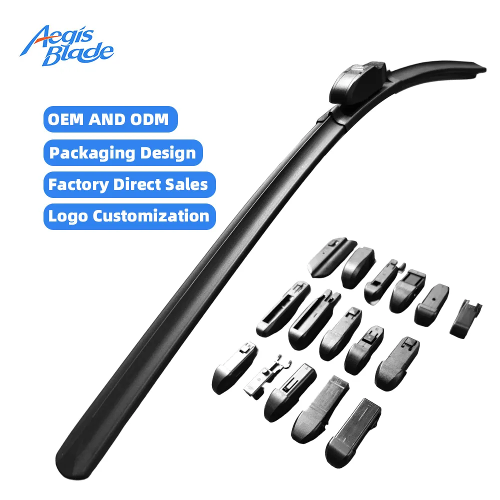 High Quality Multifunctional Windshield Wiper Blades Natural Rubber Hybrid Multi Adapters Fit 99% Cars All Season Durable