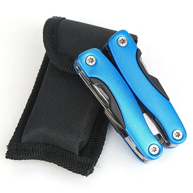 Free Custom Logo 12 in 1 Multipurpose Multi Tool Pliers Keychain