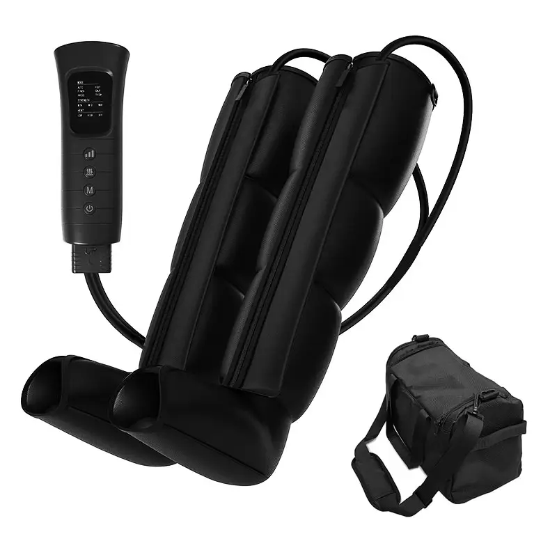 2024 New Healthpal Oem Odm Memory Full Zipper Calf Foot Massager Air Compression Boot for Leg Physiotherapy Treatment