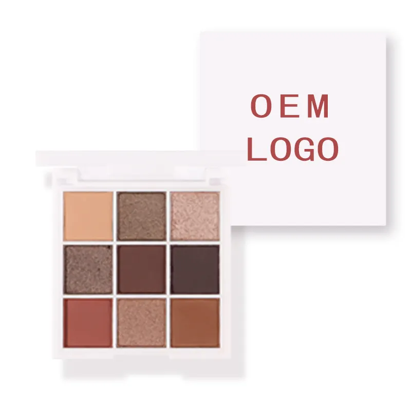 Wholesale 9 Color Makeup Eye Vegan Cosmetic High Pigment for People Like Makeup Can Oem logo