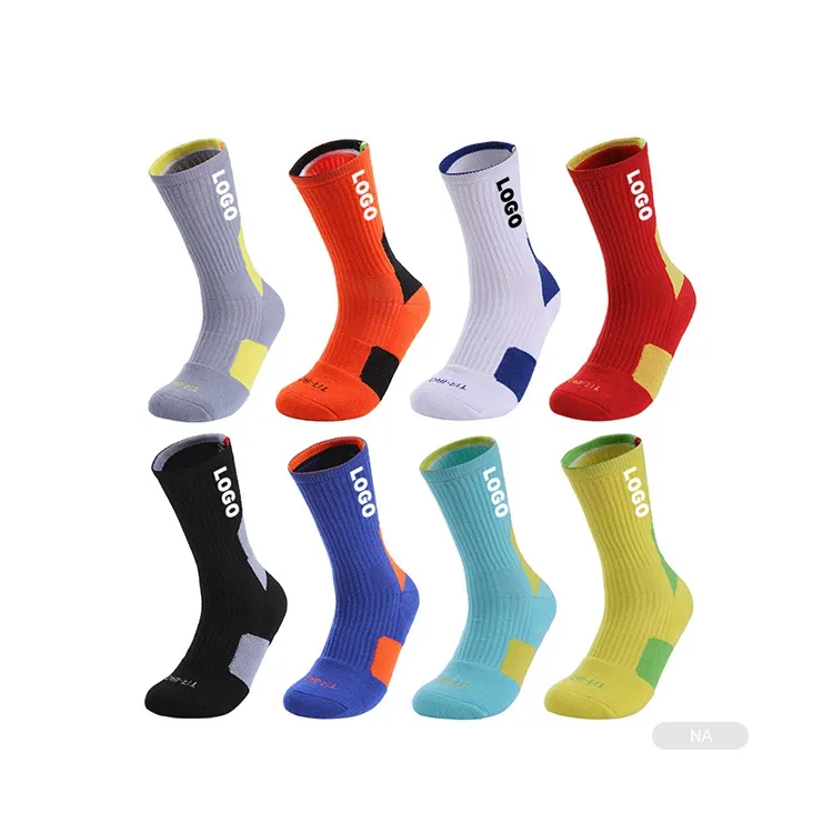 Design Your Own Custom Terry Sole Workout Sport Basketball Sox Custom logo Socks