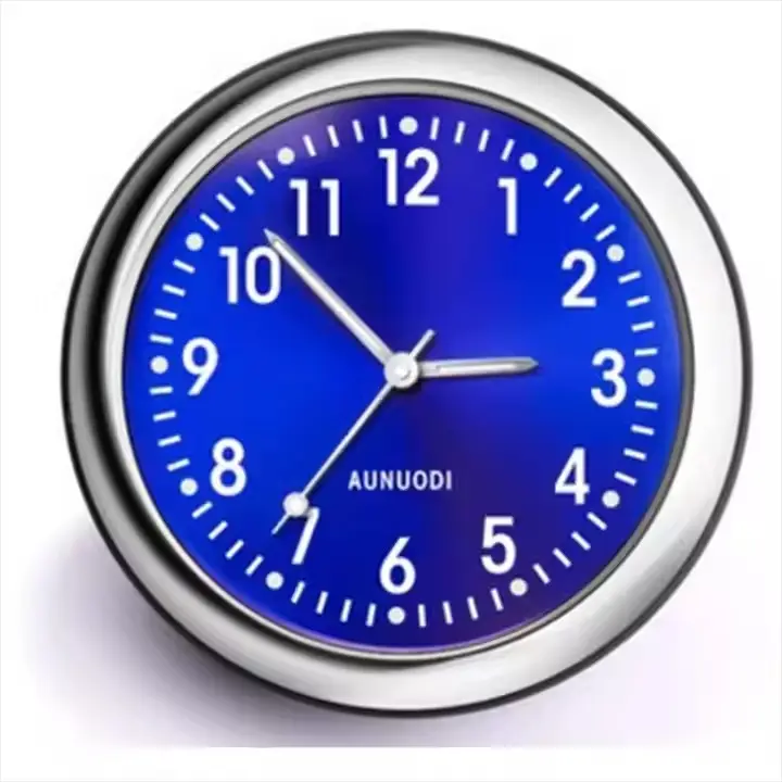 H-1304 New Fashion 40mm Metal Car Watch Head Glow-in-the-Dark Interior Accessory Decoration