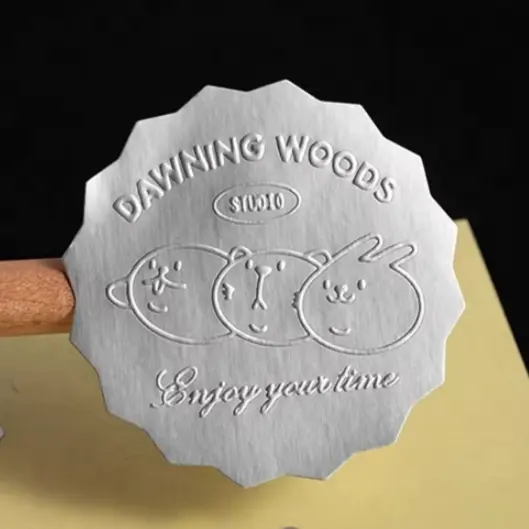 Metallic Gold Embossed PET Adhesive Die-Cut Custom Square Perfume Craft Wig Lipstick Lotion Free False Eyelashes Mascara