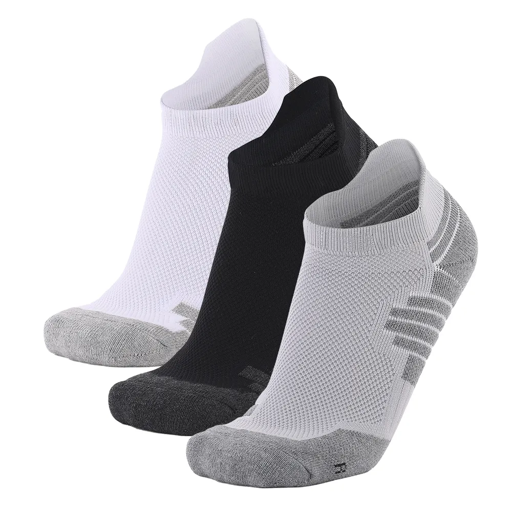 Premium Custom Logo Outdoor Cushioned Cotton Socks Low Cut Ankle Running Athletic Socks