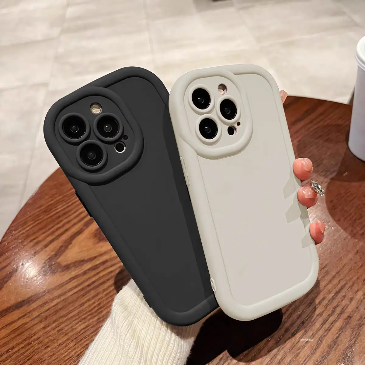 Card Holder with Perforated Shell TPU Mobile Phone Cases for Phone&Samsung&Huawei&Oppo&Vivo&Xiaomi Support DIY Phone Cases