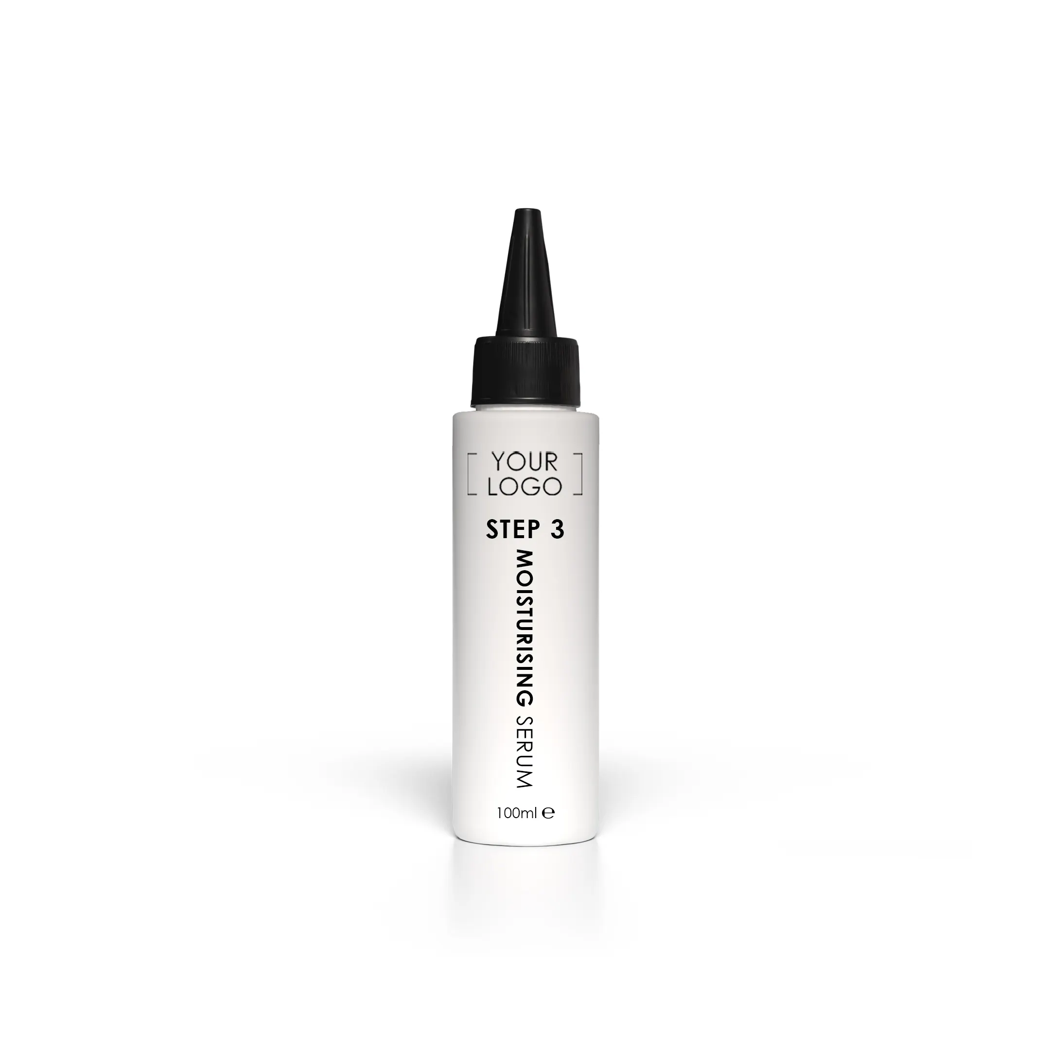 Step 3 - Moisturizing Serum - 100ml Bottle - OEM - Private Label - Custom Logo - Black or White - Brow Lamination - Vegan