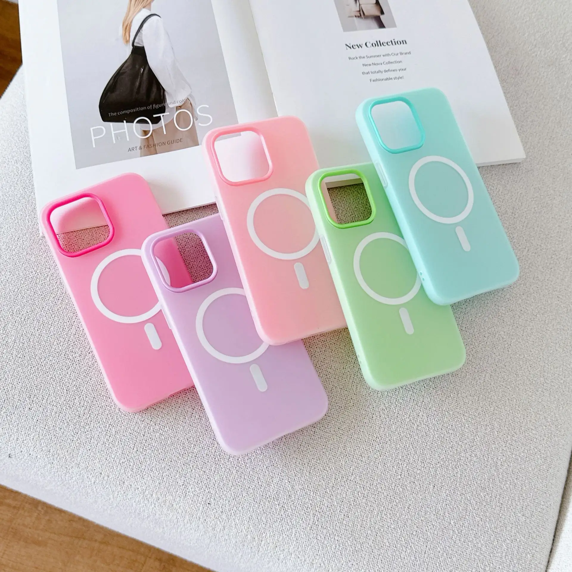 Wholesale Mobile Phone Cases Shockproof Frosted Phone Cases for iPhone 16 Pro Max iPhone 15 14 13 12 Magnetic Phone Case