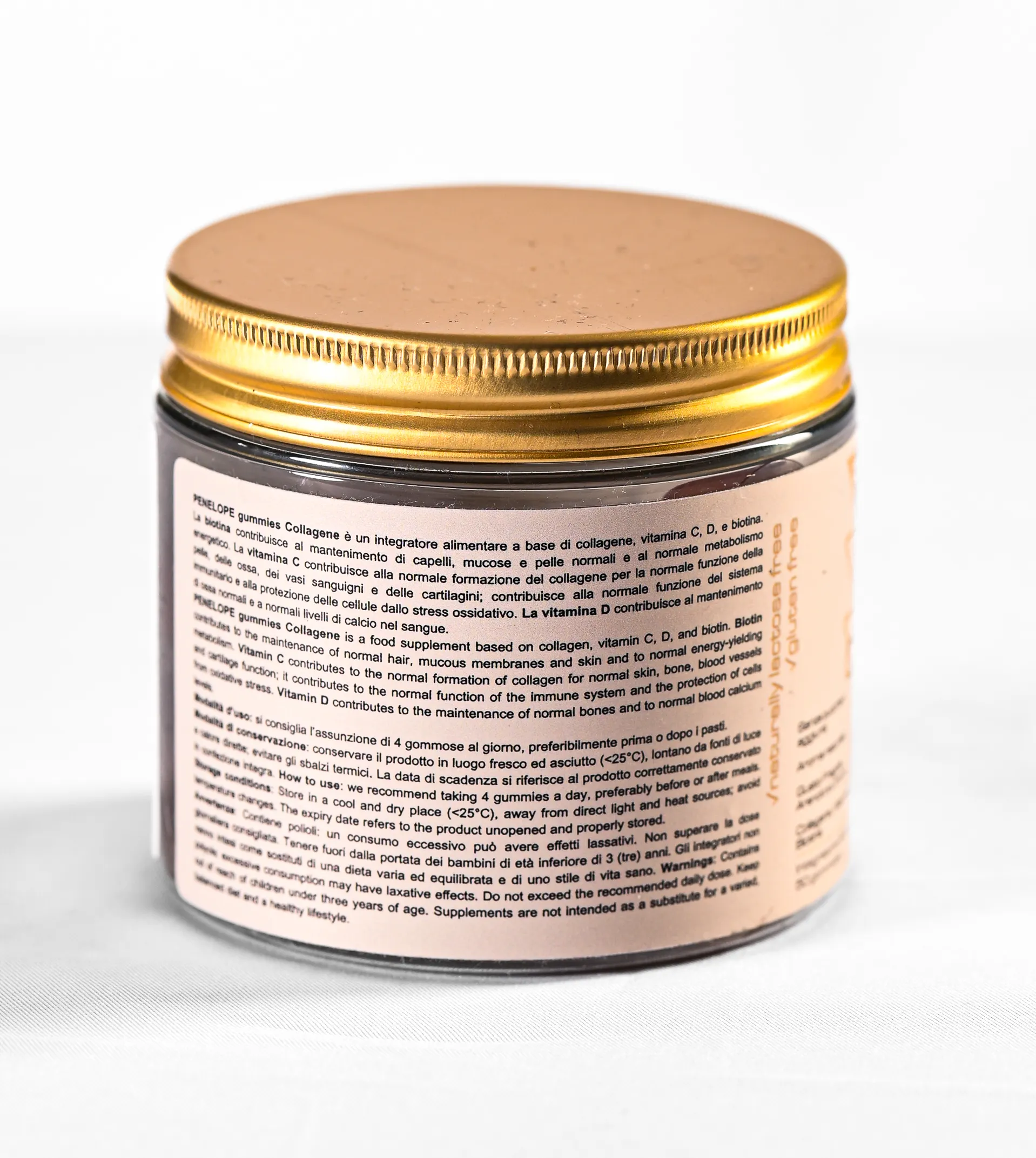 Collagen Gummies for Women Made in Italy Top Quality for Health and Beauty