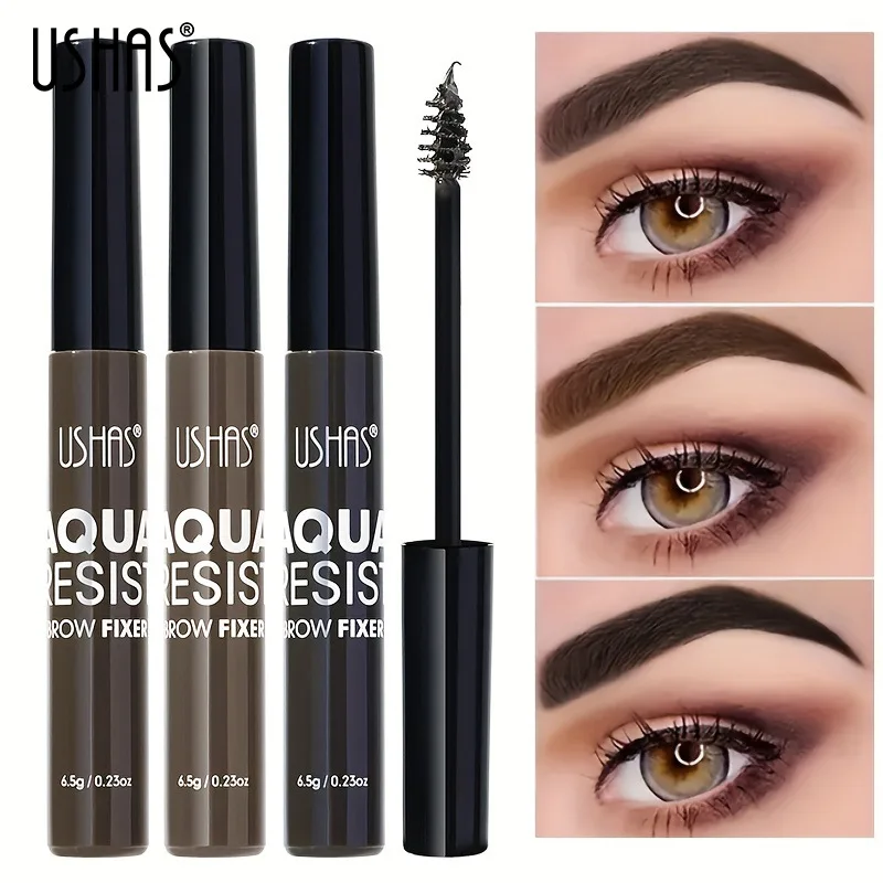 USHAS Waterproof Natural Liquid Dyeing Eyebrow Cream Long Lasting Black Brown Tint Eyebrow Beauty Mascara Eyebrows Makeup