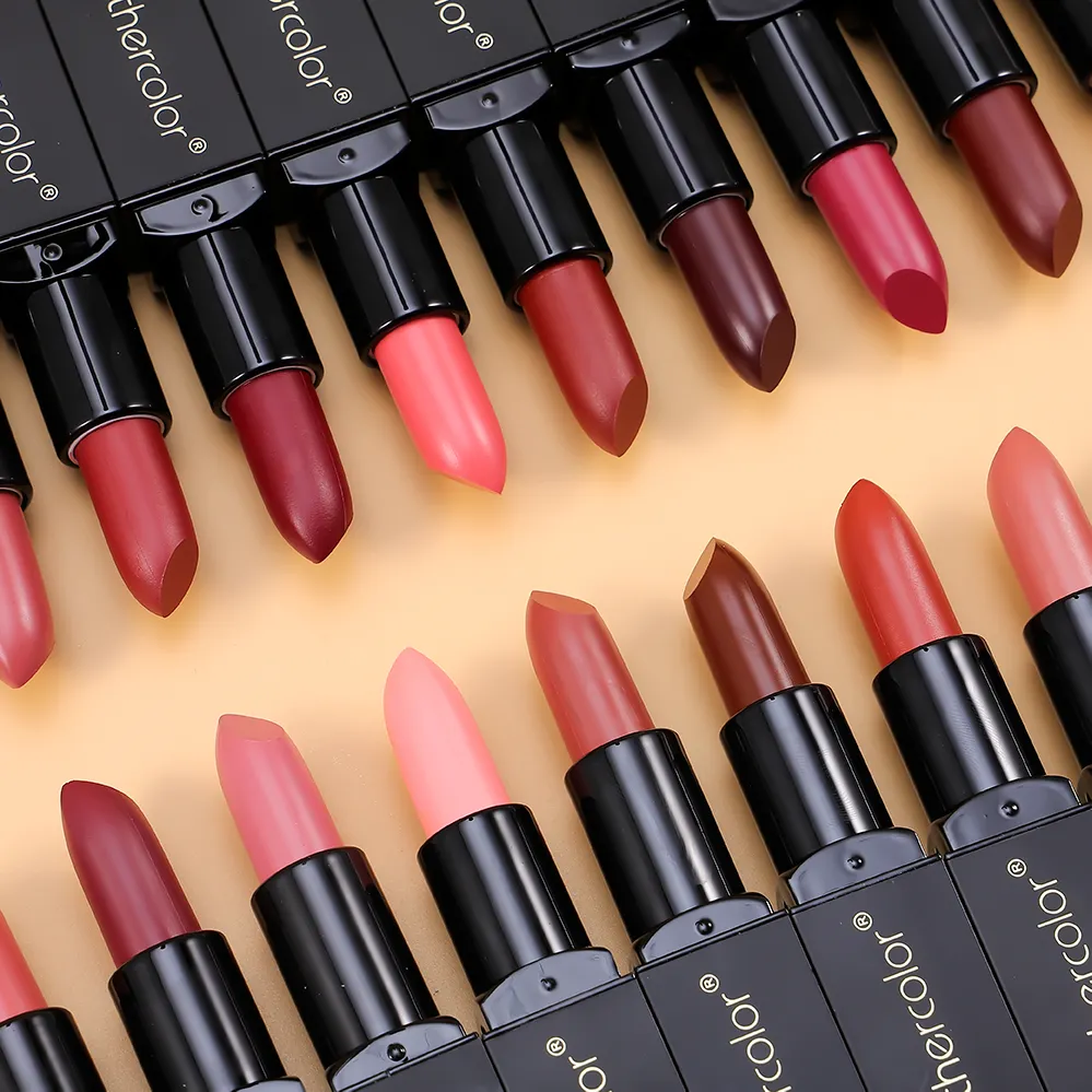 Wholesale Cosmetic Makeup Vegan Nude Lipstick Cruelty-free Long-lasting Silky Lipstick