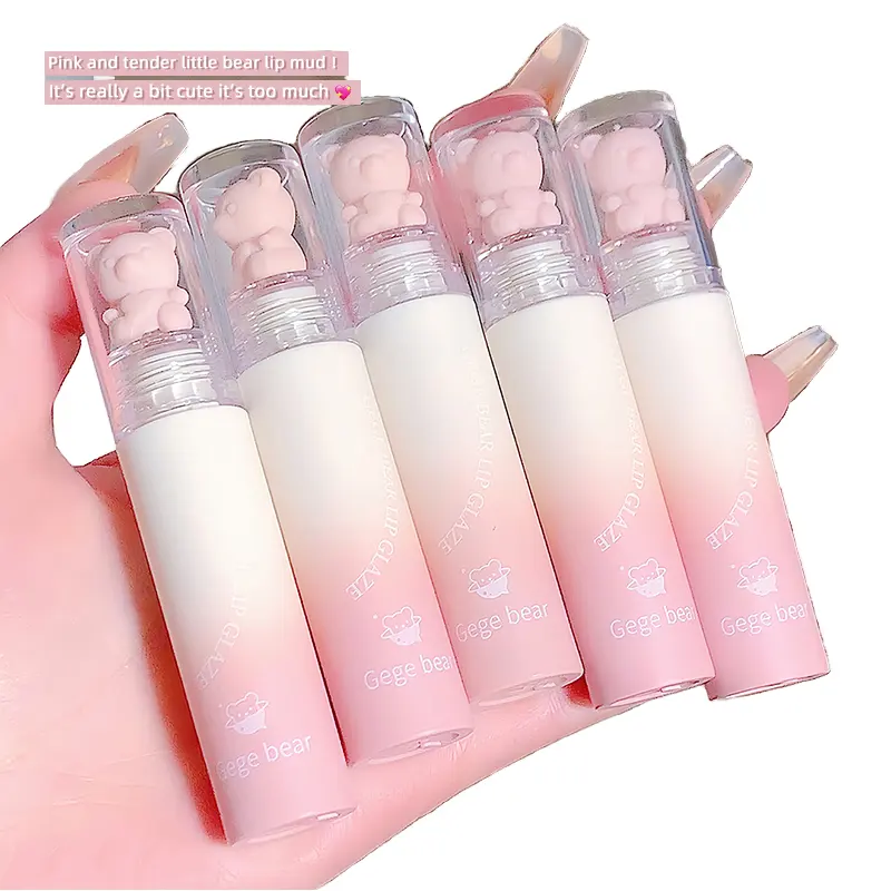 Private Label Long-Lasting Lip Gloss Cream Liquid Makeup Matte Brown Lipstick for Cosmetics Vendors Wholesale