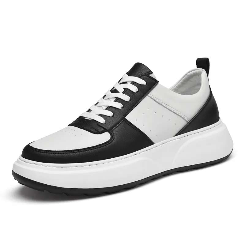 Customized Brand Logo Board Blank Breathable PU Running Sports Walking Style Shoes for Men Sport Shoe Casual Sneakers