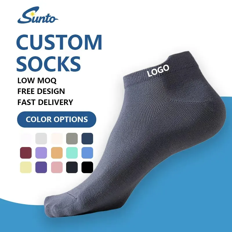 Factory Wholesalers Custom Logo Ankle Socks Thin Spring Breathable Running Outdoor Sport Socks Custom