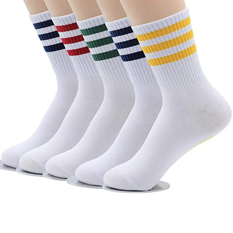 Free Size Custom Your Own Logo Professional Tennis & Fitness Custom White Sport Sock Tennis Socks