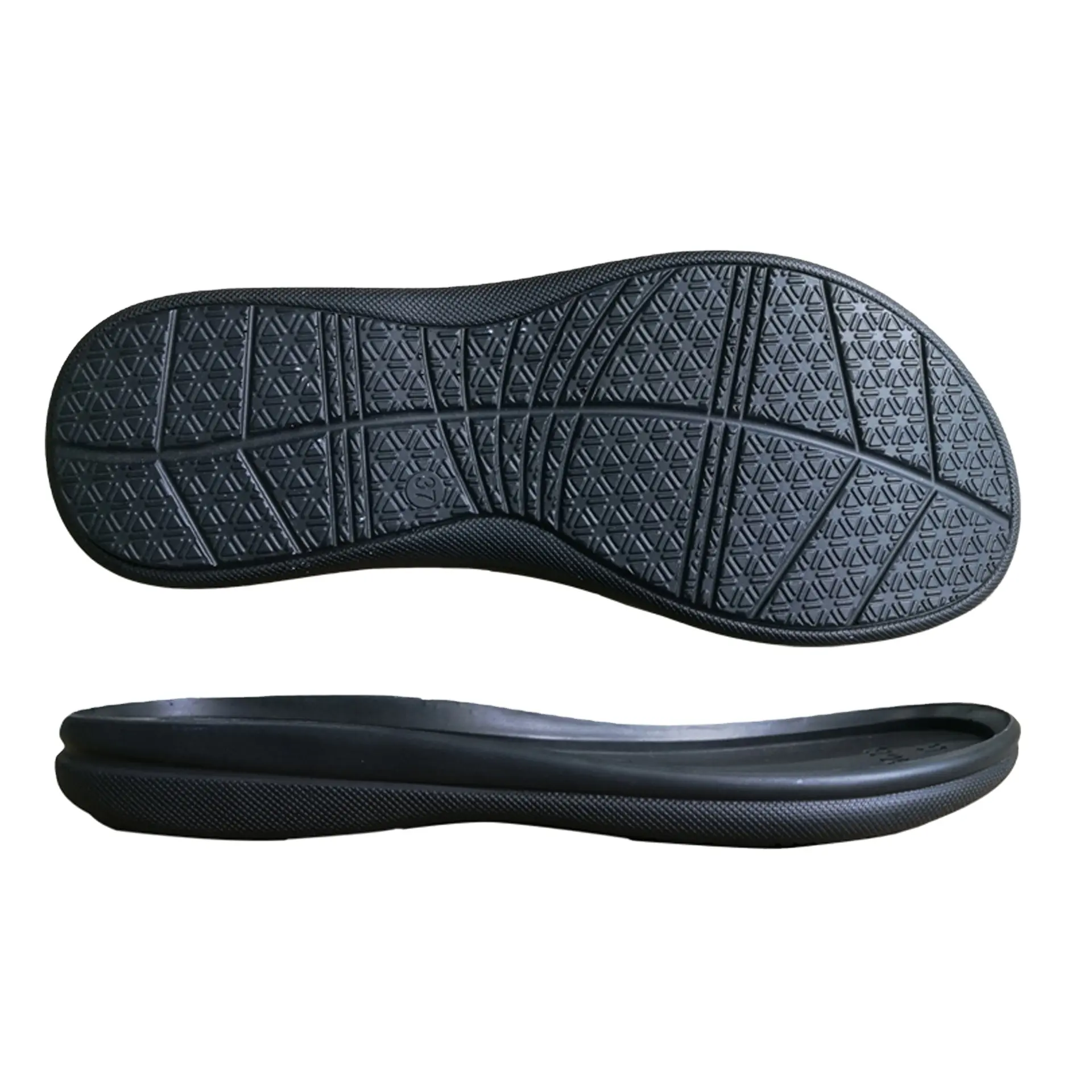 Ladies Comfortable Flip Flops with PU Shoe Sole Casual Leather Shoes