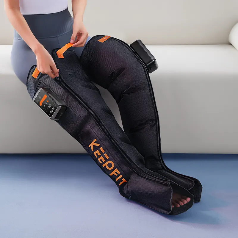 Air Leg Compression Boots for Athlete Muscle Soreness Pain Relief with 5 Massage Modes 5 Intensity Levels Timing Control