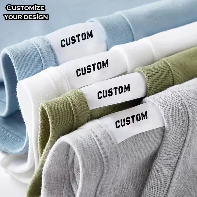 Manufacturer Custom Logo 100% Cotton Knitted Casual Men Regular Fit Short Sleeve Bulk 170gsm Multiple Colors Customizable Solid