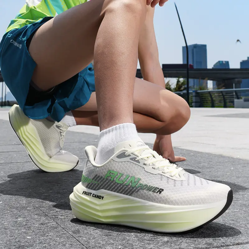 Men's Casual Summer Sports Shoes All-match Fashion Carbon Plate Shock-absorbing High Elastic EVA Outsole Running Shoes Outdoor