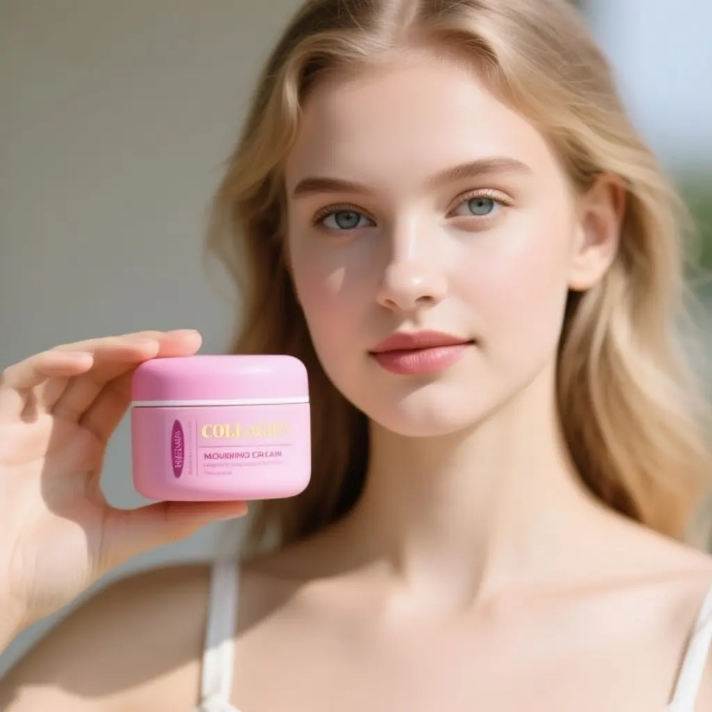 Puro Moment Firming Collagen Facial Cream Deep Moisture Hydration for All Skin Types Daily Care Gift Box 110g