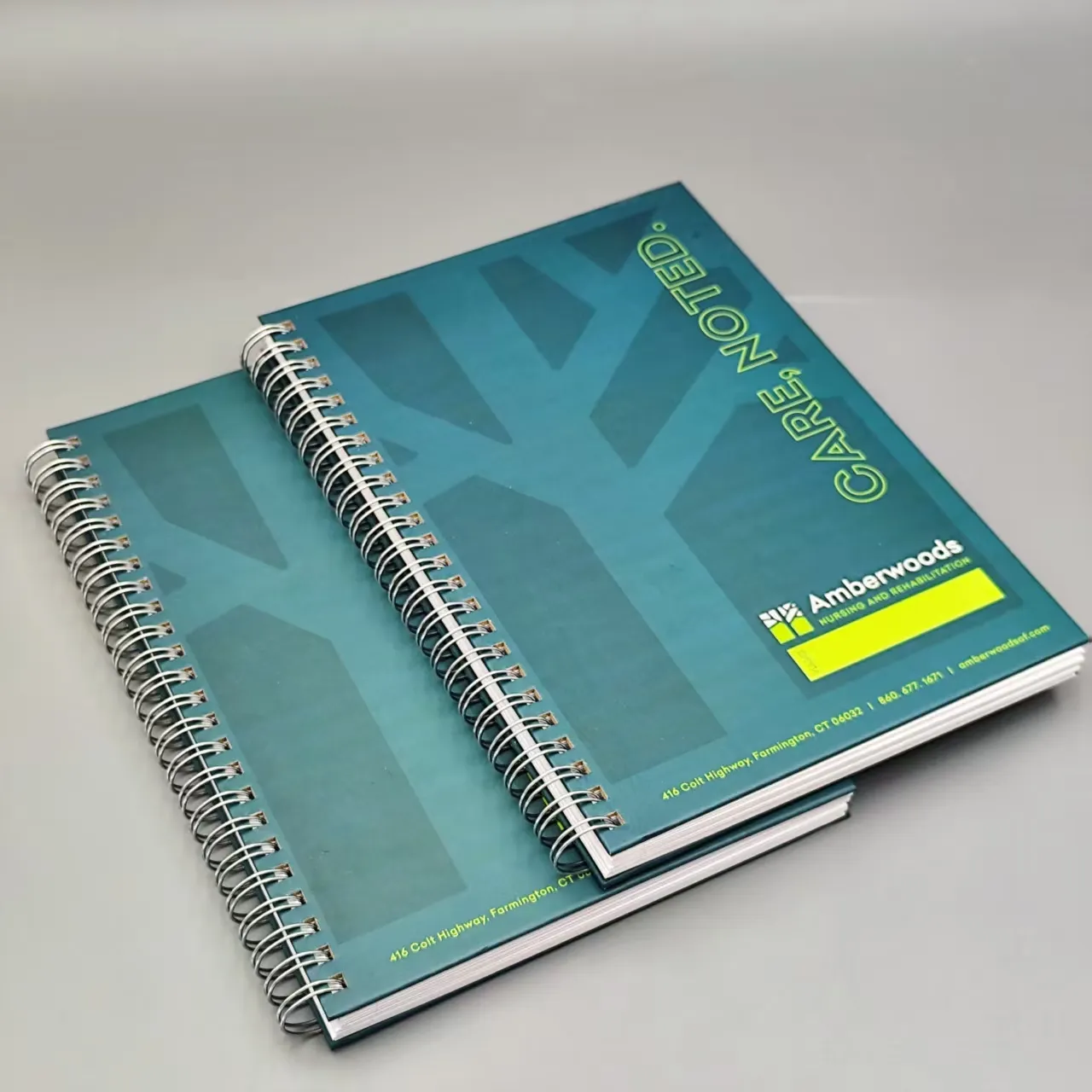 High Quality Stationery Custom Spiral Notebooks Printing Hard Cover Writing Diary Notebooks Custom Spiral Notebook