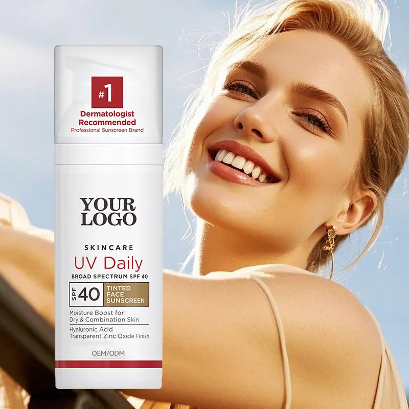 Manufacturer OEM/ODM Private Label Vegan Herbal SPF 50 PA+++ Tinted Mineral Sunscreen Spray