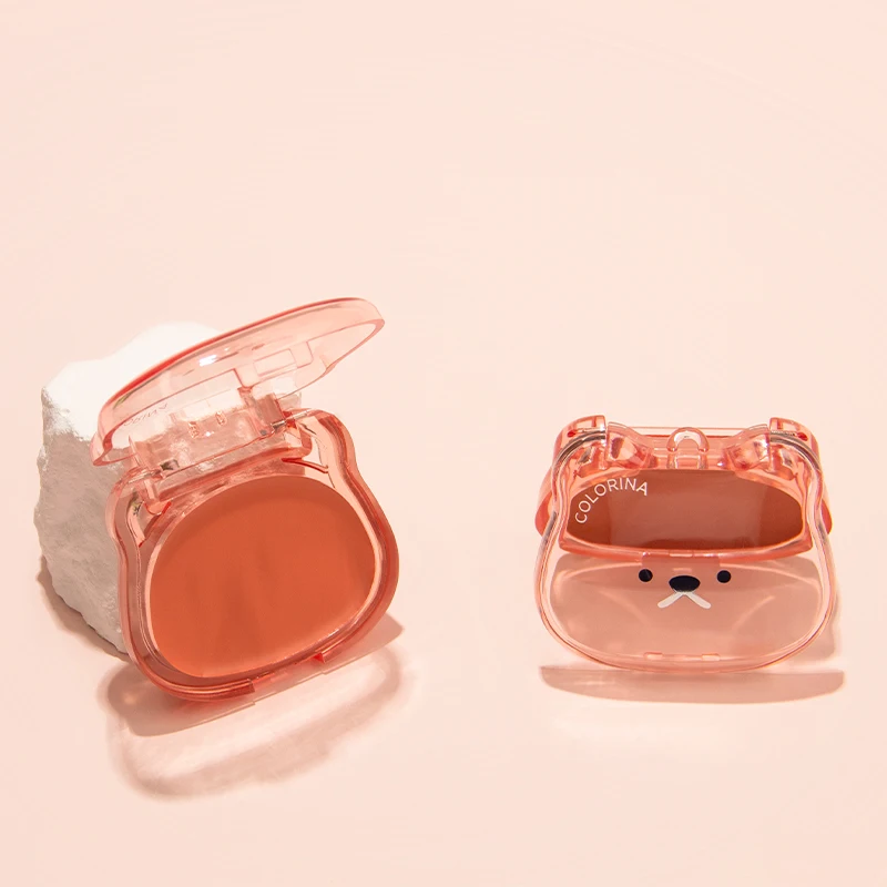 Multi-Purpose Creamy High-Pigment Formula Natural Glow Blendable Texture Vegan Cruelty-Free Pendant Bear Cream Blush