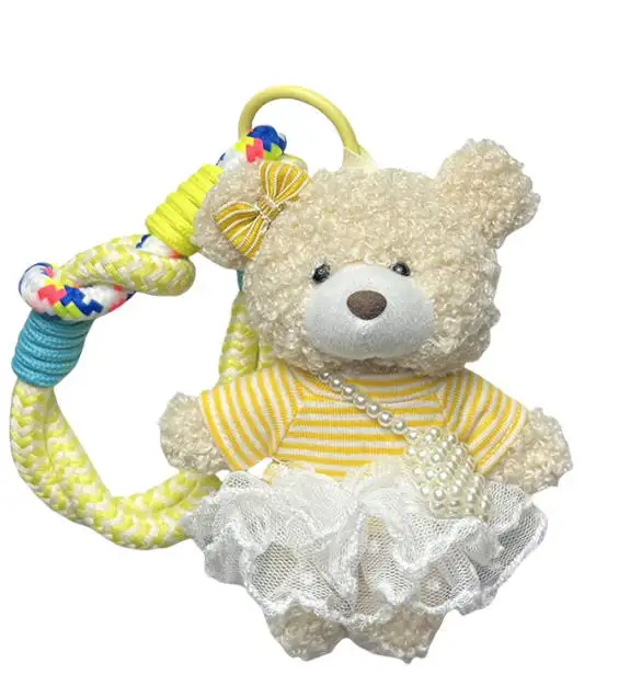 Stuffed Teddy Bear 5 Colors Mini Teddy Bear with Clothes Best Gift for Kids Lovely Style Plush Toys PP Filling for Wedding Gifts