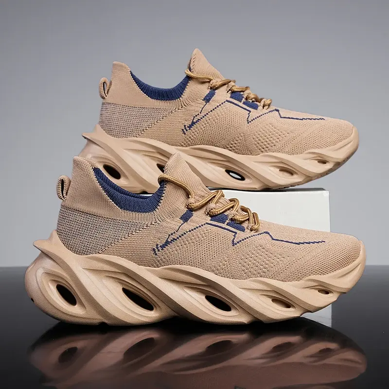 SUBMM G133Z Running Men Mesh Comfortable Flat Walking Outdoor Sports Walking 2024 Trendy Sneakers for Men