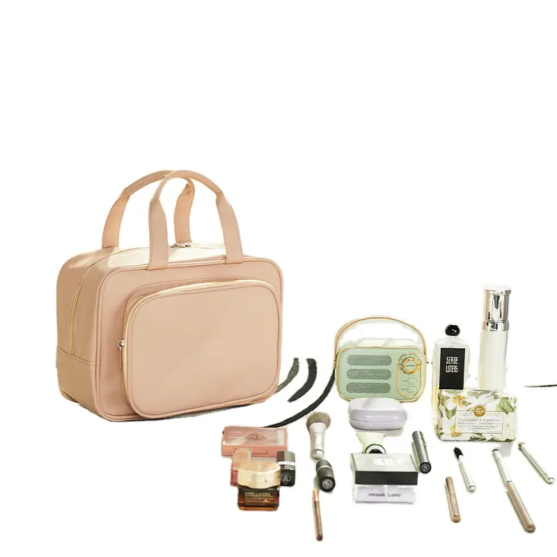 Cosmetic Bag for Women, Large Capacity, High-value PU, High-grade Portable Travel Cosmetics, Waterproof Storage Bag