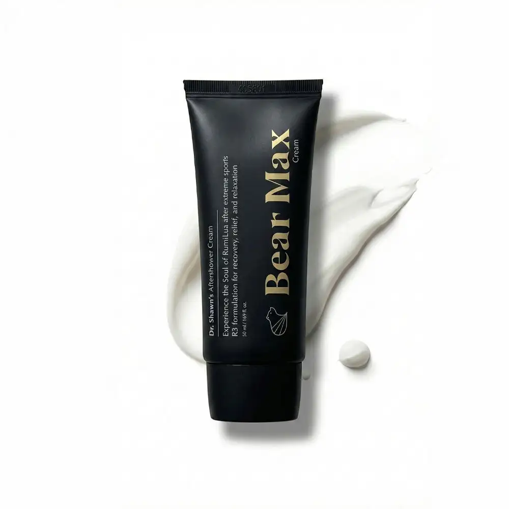 Dr. Shawn BearMax Sports Body Cream 50ml(1.69 Fl Oz) Moisturizing Soothing Shea Butter Menthol Vanilla Fragrance Unisex All Skin