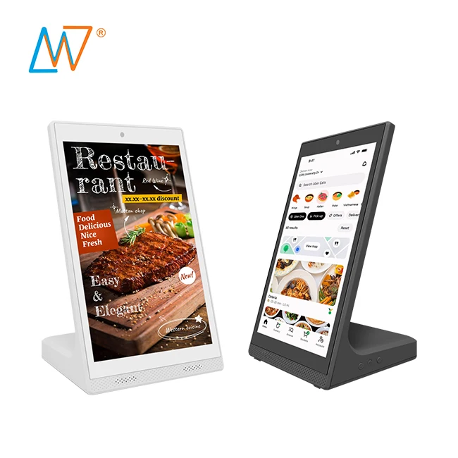 Table Top 10 10.1 Inch Menu Restaurant Desktop Android Lcd Touch Screen Stand PC Tablet Kiosk