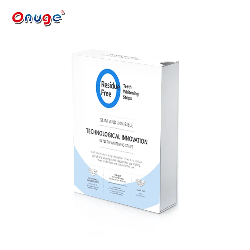 High Demand Products Advanced 14 Bags Bright White Strips Residual Free Teeth Whitening Strips Private Logo