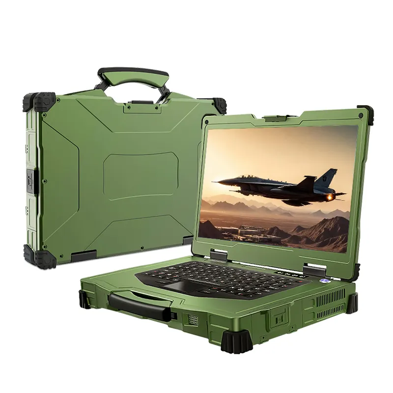 High Performance 15.6inch Fully Rugged IP65 Portable Laptop Computers with Intel i7 i9 Processor for Defense