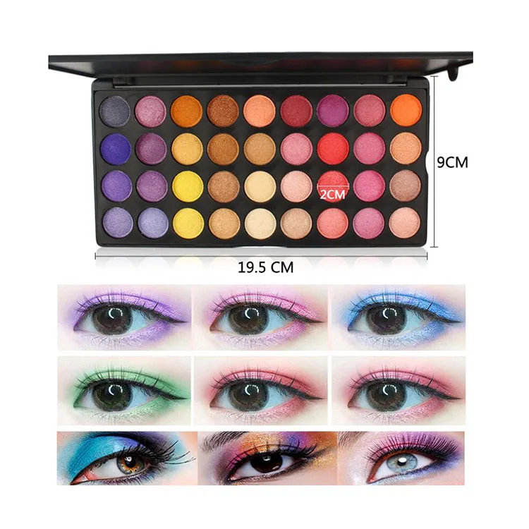 Beauty Cosmetics Makeup Products High Pigment Waterproof Eyeshadow Palette Your Own logo