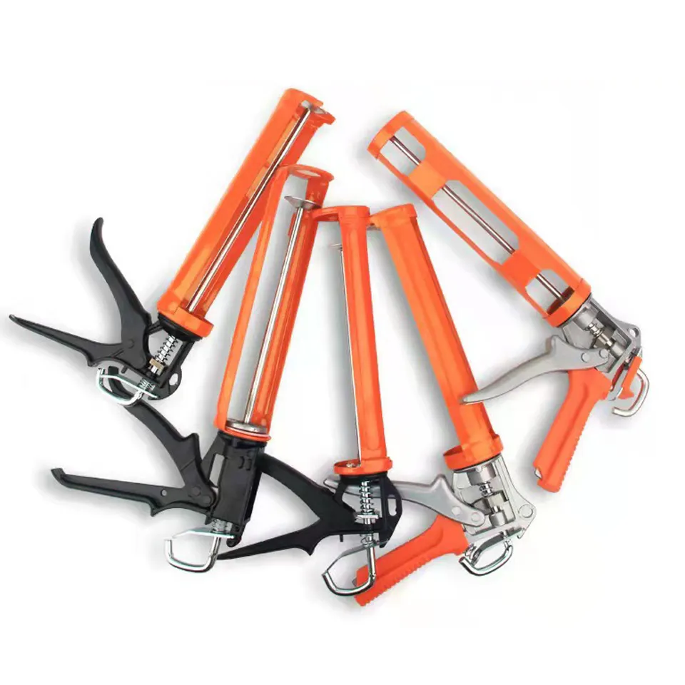 High Quality 600 mL Manual Sausage Pack Caulking Gun with Needle DIY Grade Silicone Sealant Gun