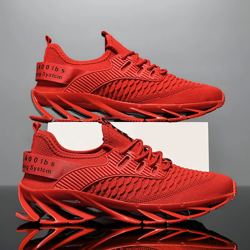 Men's Casual Sports Leisure Running Shoes With Shock Absorption Rubber and Mesh Insole Material
