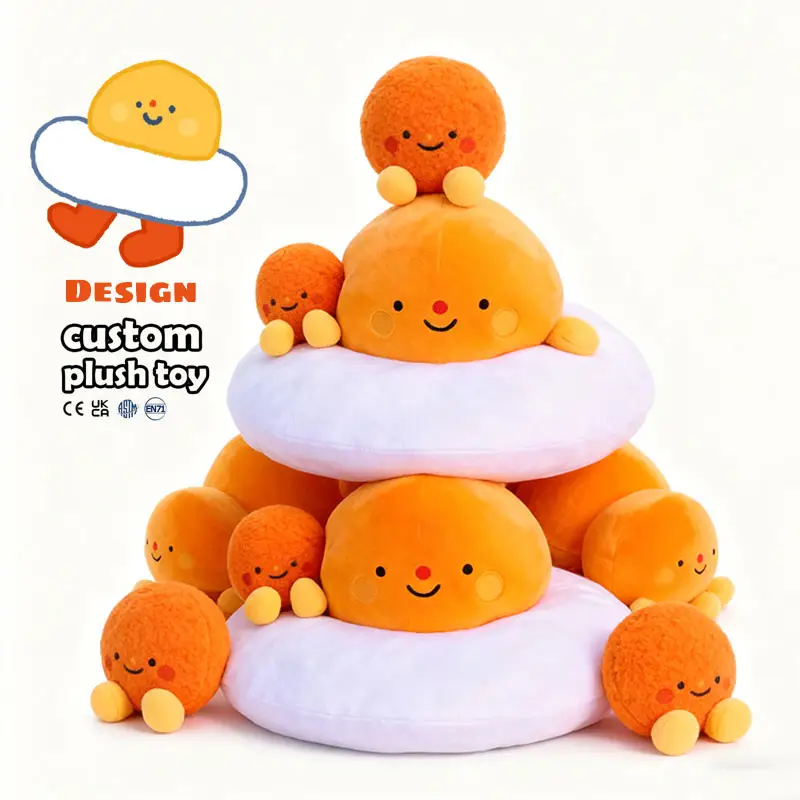 Kawaii Anti-stress Ball Shape 10cm Small Plushie Soft Kids Safety Plush Toy LOW MOQ Custom Stuffed Animal Keychain