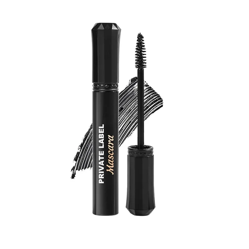Private Label Wholesale Custom Logo Cosmetics Vegan Long Lasting OEM 4D Black Mascara for Women