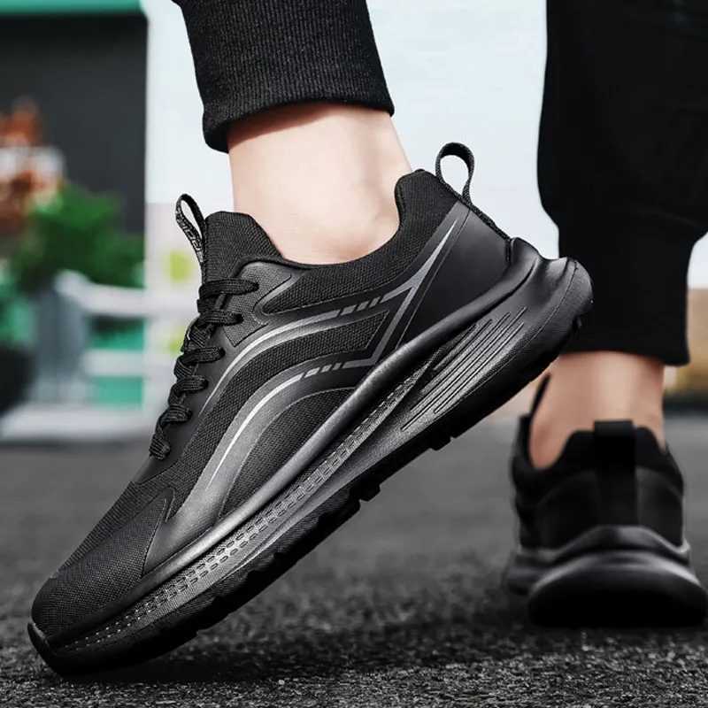 High-quality Men's Sports Shoes with EVA Soles Anti-slip Comfortable and Breathable Jogging and Exercise Sports Shoes